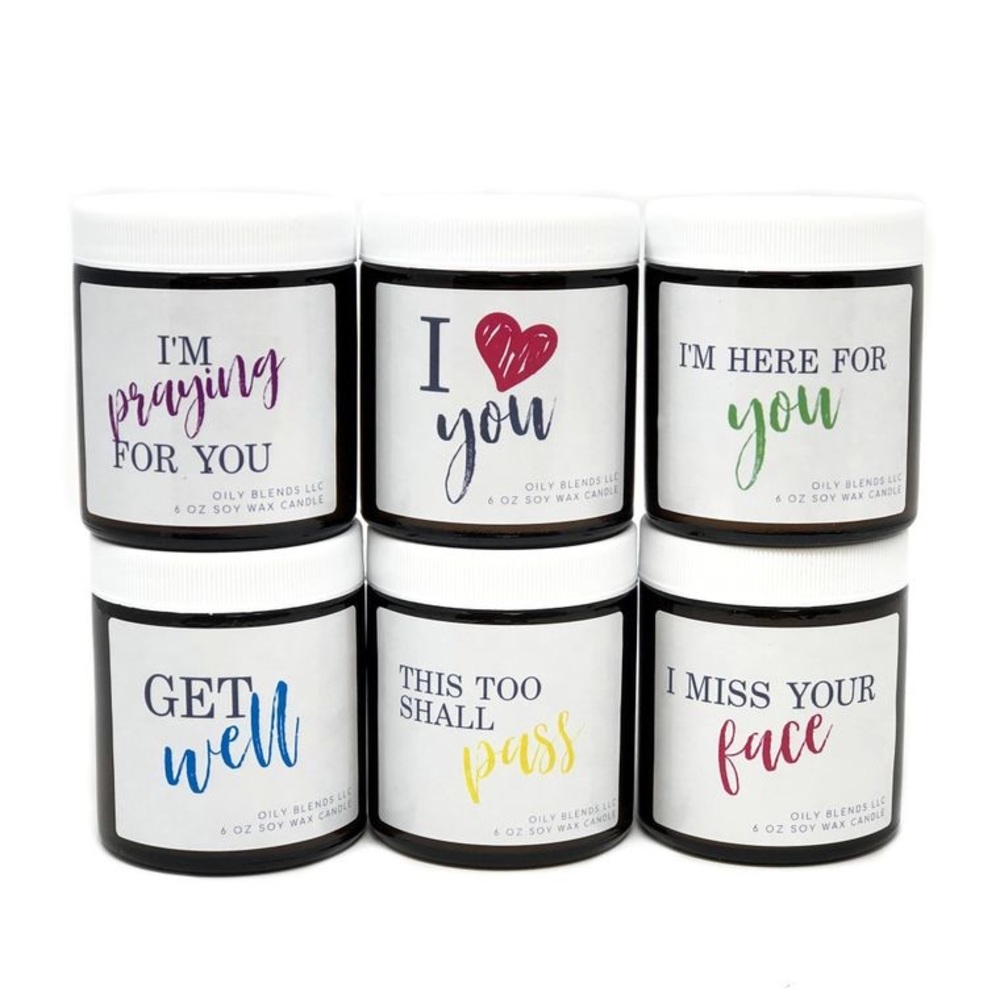 New I Miss Your Face  Message Soy Wax Candles